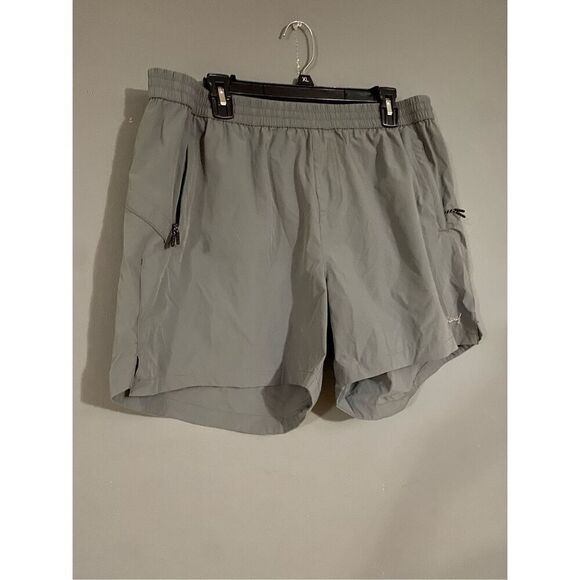 Baleaf Grey UPF50+ Nylon Shorts Zip Pockets Drawstring UV Protection XXL - Picture 1 of 2